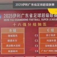 广东省超正赛抽签：恒大足校分在B组，广州豹（梯队）分在C组